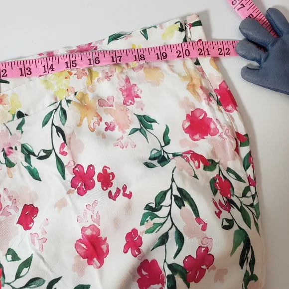 Marchesa Notte Designer Gradiant Floral Palazzo Pants Flowy Silky Huge Leg 20W - Picture 12 of 14